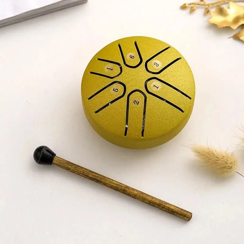 Mini tambor relajante con sonidos apacibles integrados 