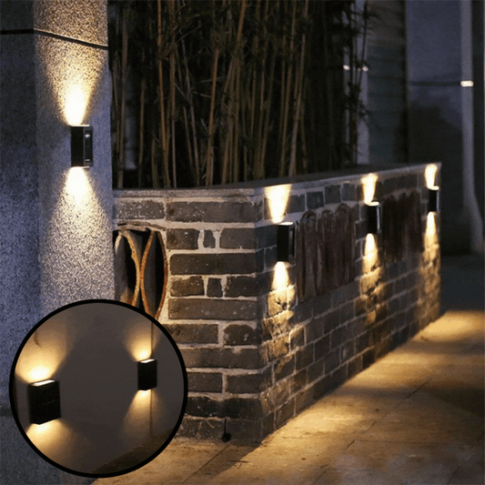 Osvětlete svůj exteriér bez námahy s touto solární LED nástěnnou lampou 