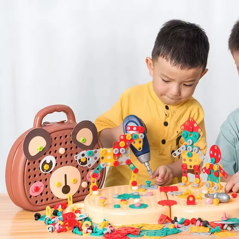 Joc de construcție educativ cu bormașină inclusă 
