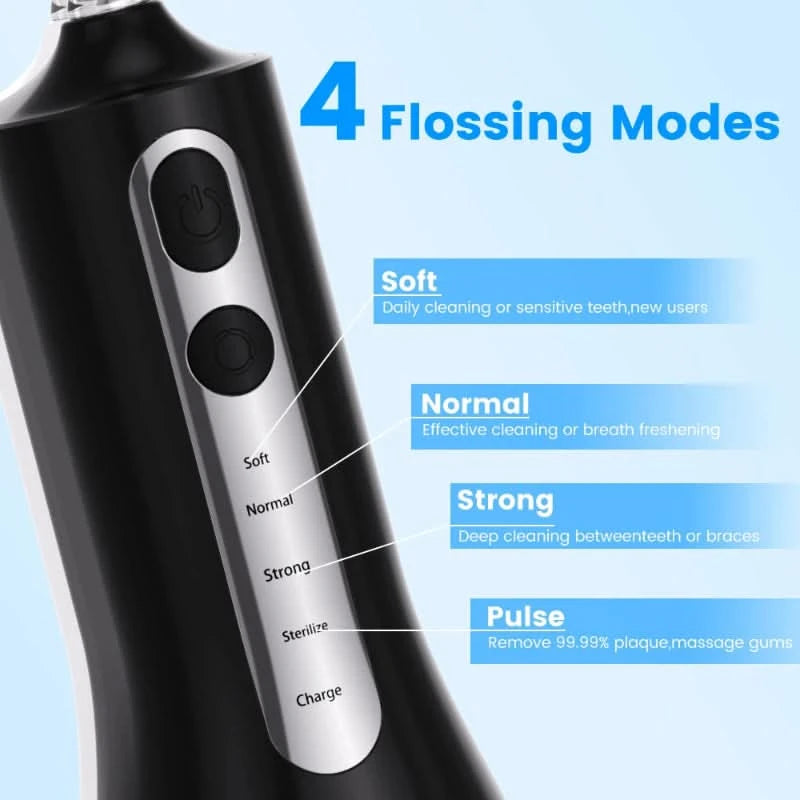 Hydropulse recarregável para cuidados dentários 