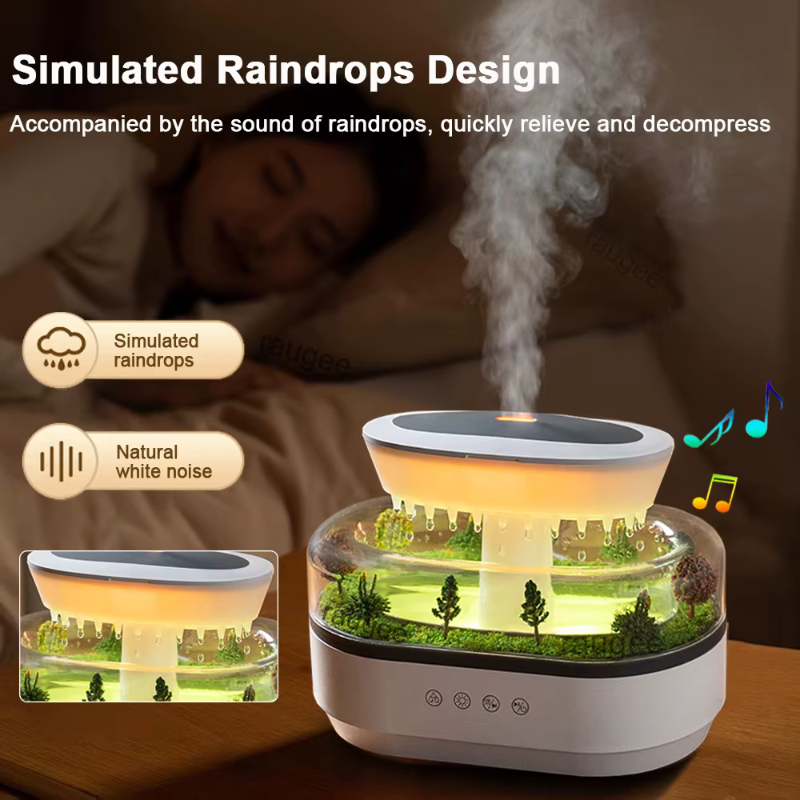 Rain Effect Diffuser - Sound, Mist & Ambient Light 