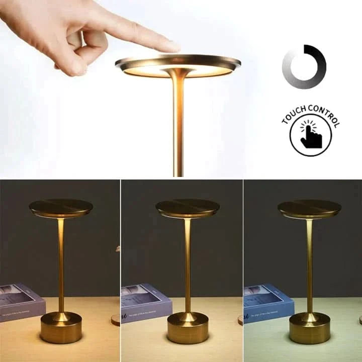 Bezdrátová LED lampa s elegantním a dotykovým designem 