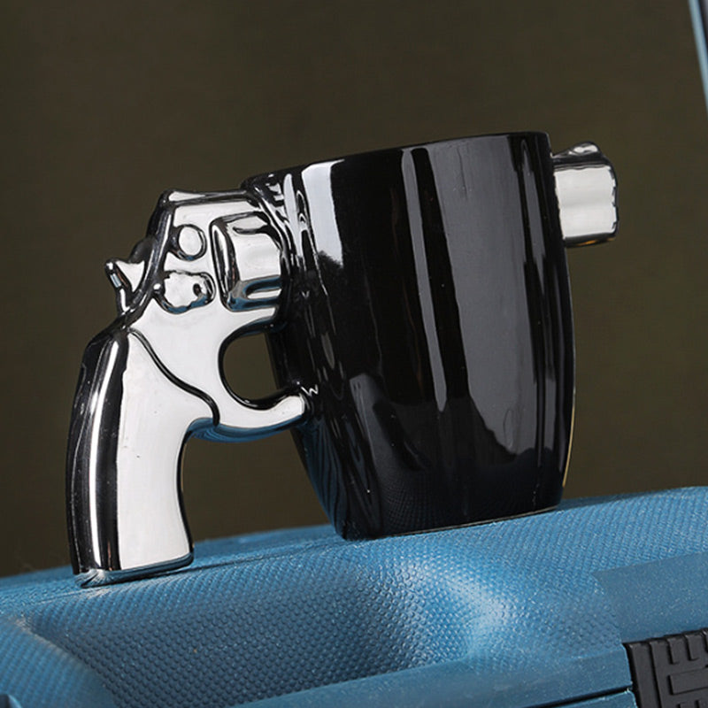 Ultra original design mug with a gun handle 