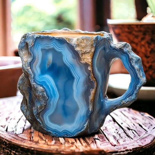 Koffiekopje van mineraal kristal – Natuurlijke elegantie