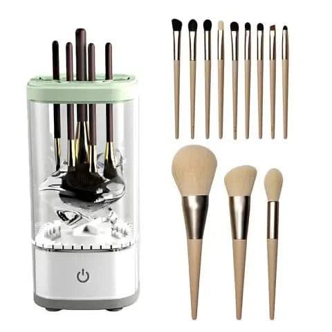 Electric brush cleaner, quick and efficient 