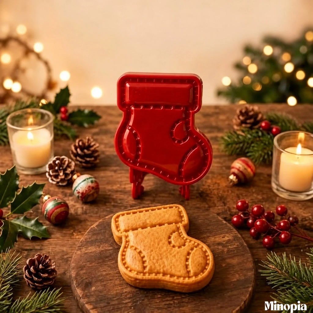 Julformar för minibakverk – festligt jul- och höstbak, 16 utstickare i livsmedelsgodkänd plast