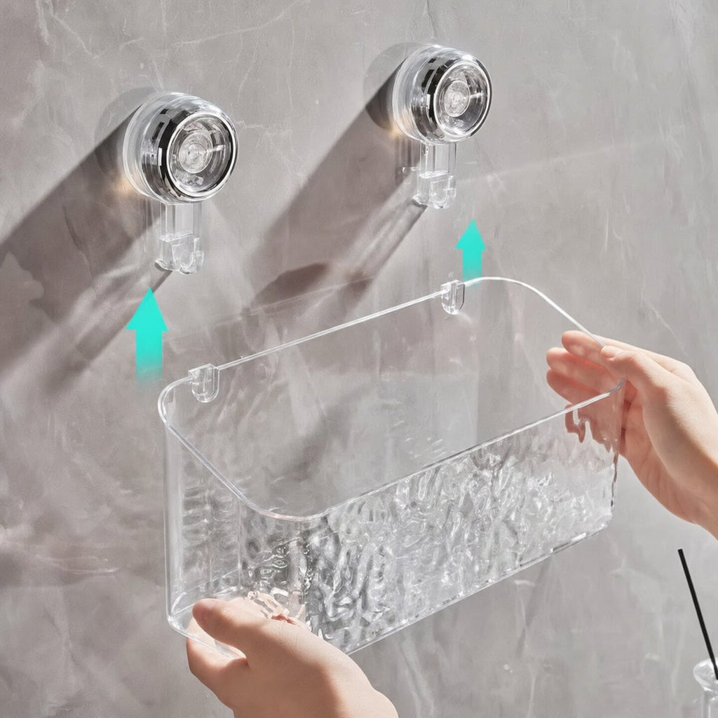Étagère murale pratique sans perçage pour salle de bain
