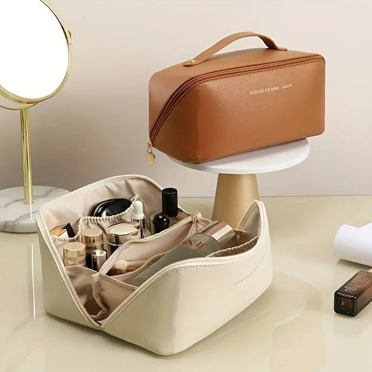 Trousse de toilette et de maquillage à grande capacité pour voyage