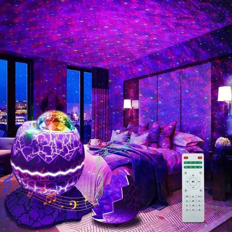 Proiettore galassia con musica e telecomando 